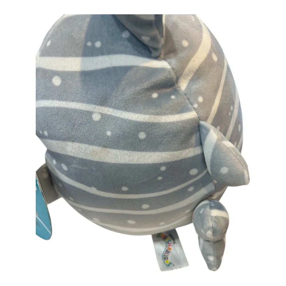 Squishmallow 7.5 Sachie Whale Shark‎ Plush Gray Ombre Sea Creature NWT